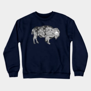 Wild Bison Silhouette Crewneck Sweatshirt